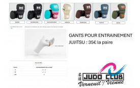 Gants jujitsu contact